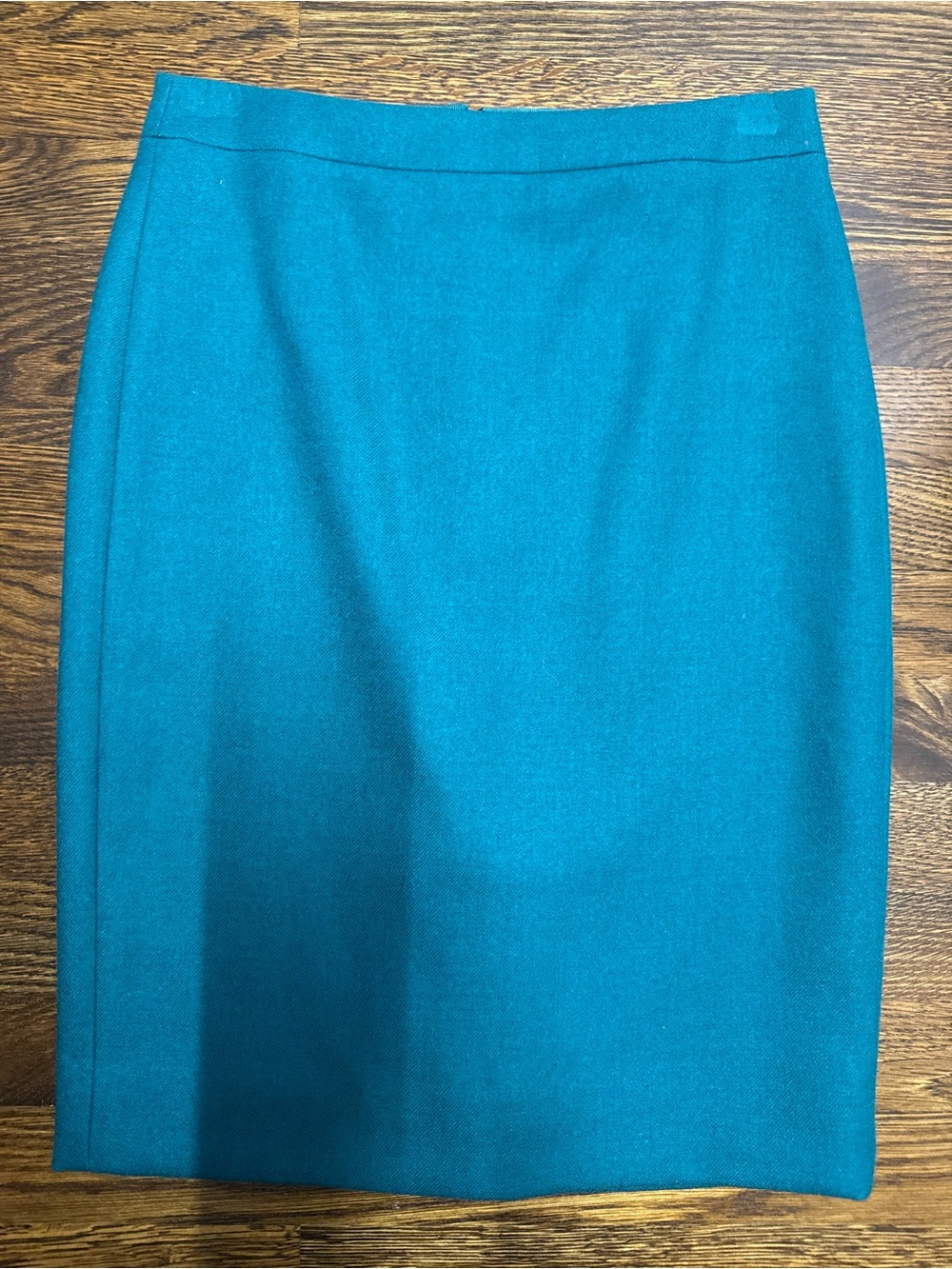 J. Crew No. 2 Pencil Skirt in Green, 100% Wool, Size: 0